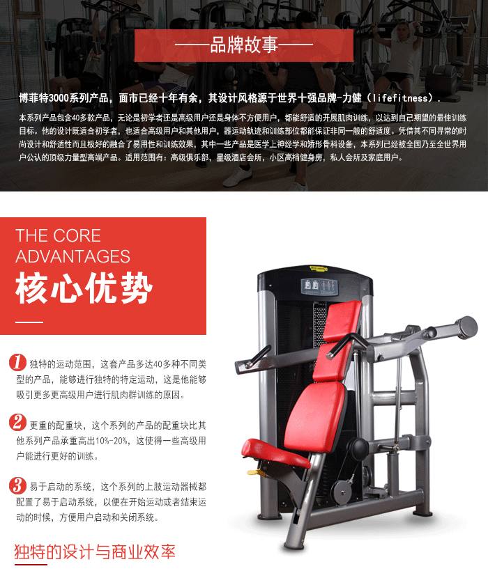 YC3006推肩训练器,肩部推举机,坐姿推肩训练器
