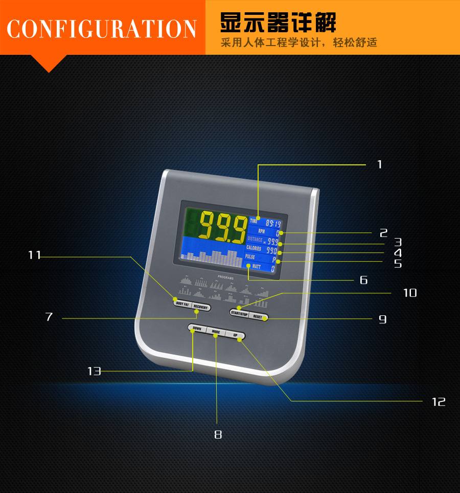 BCE201 磁控豪华立式健身车供货方批发 健身车大全