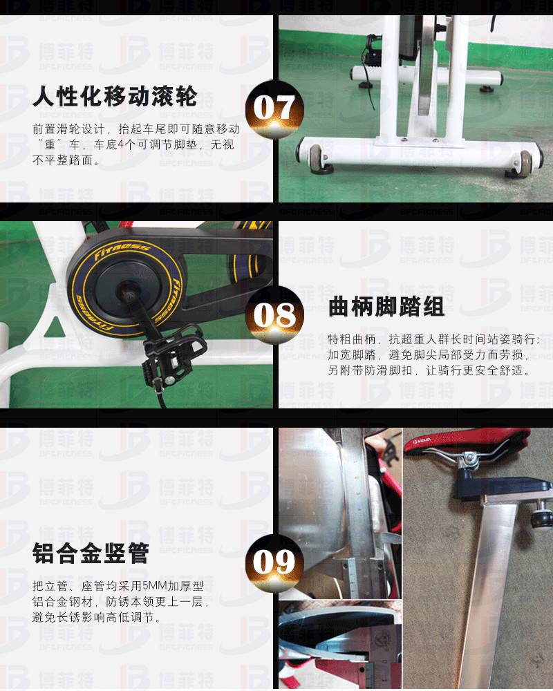 BSE01动感单车(灰色)跨区域出口动感单车批发
