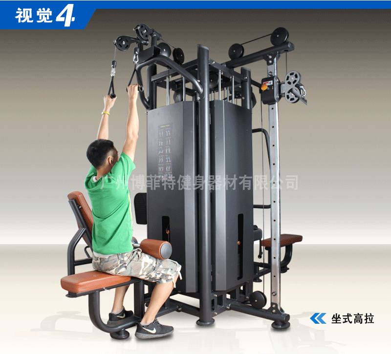 YC3082四人站组合训练器 四站位多功能器械 综合训练器