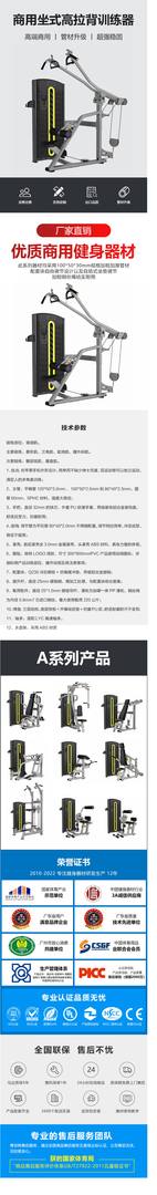 YC-A12 坐式高拉背训练器
