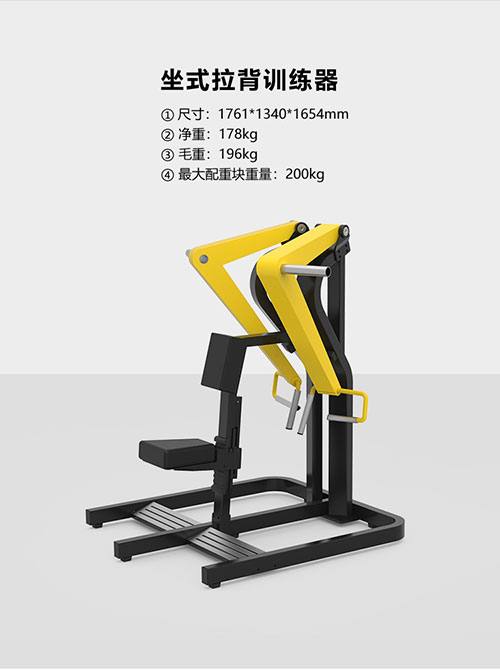 YC1004 坐式划艇拉力训练器 重负载挂片力量