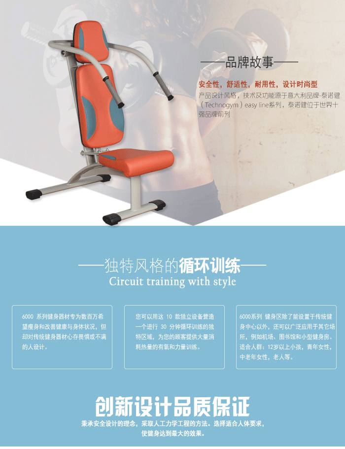YC-6004坐姿推举/下拉训练器